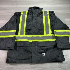 Viking Open Road 150D Safety Jacket Mens 3XL Hi Vis Reflective Rain Coat